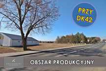 Działka inwestycyjna m. Domaszowice przy drodze DK42
