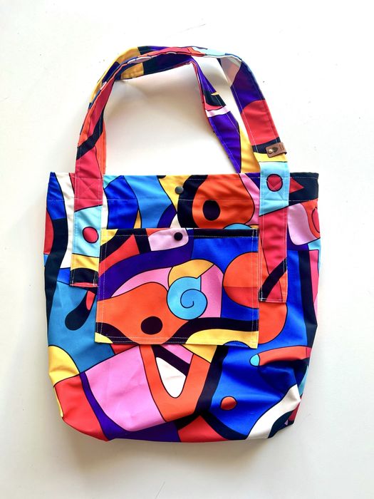 Torba na ramię, kolorowa Hand made Ciocia Łatka