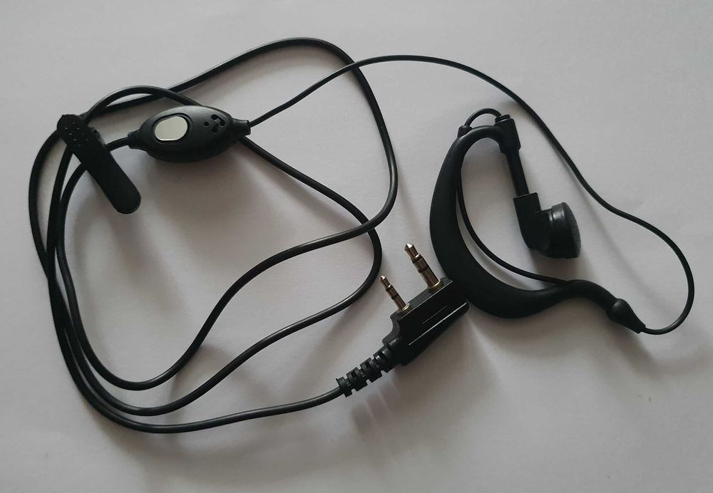 Słuchawka z mikrofonem dla ochrony