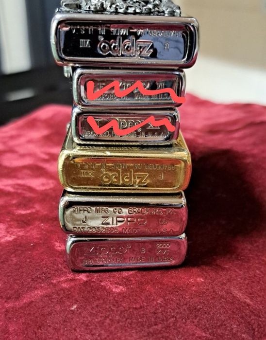 Isqueiros Zippo lote de 4.