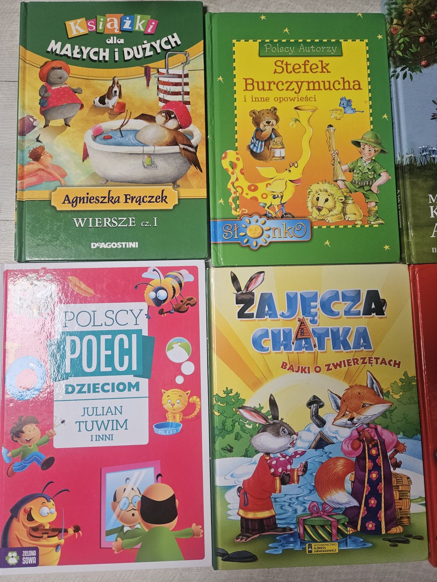 Zestaw książki bajki 6szt Polscy Poeci wiersze dla dzieci