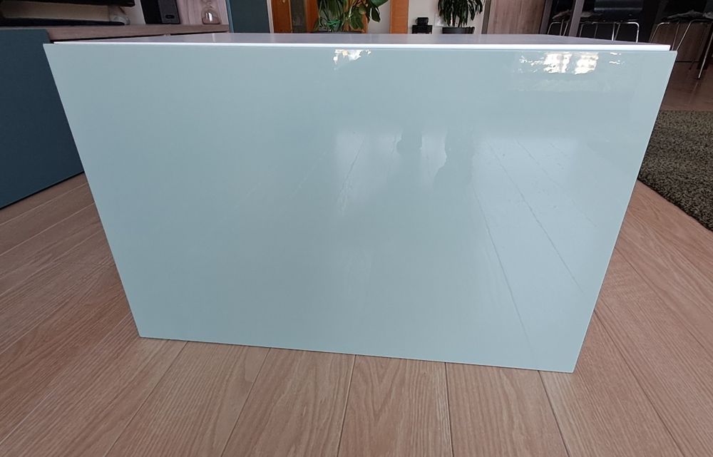 Estrutura Besta, Branco, com porta  Selsviken Azul / Acinzentado