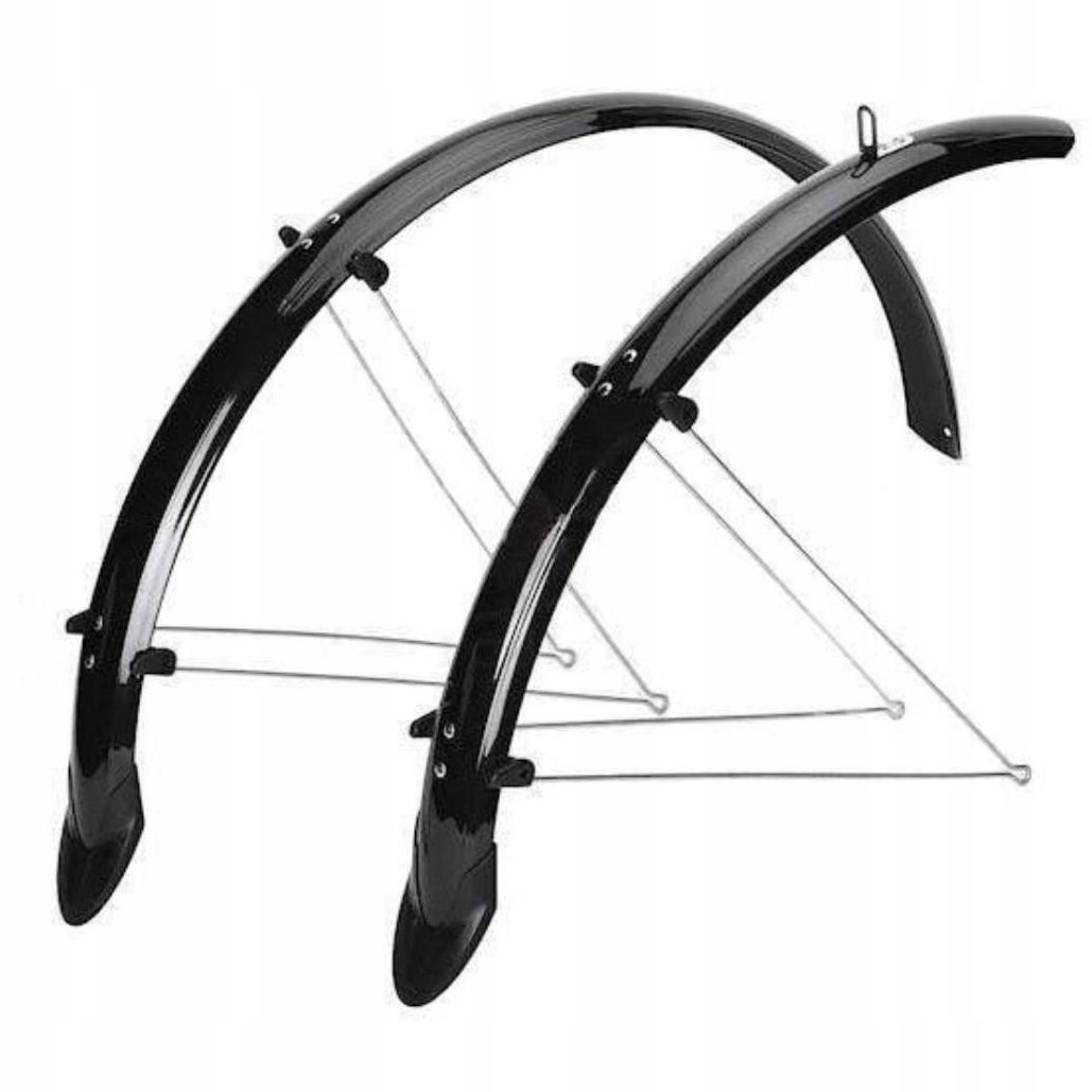Orion błotniki rowerowe 28" czarne 53mm chlapacze na wsporniki winyl