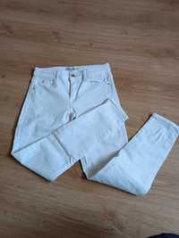 Białe spodnie damskie rurki Zara 36
