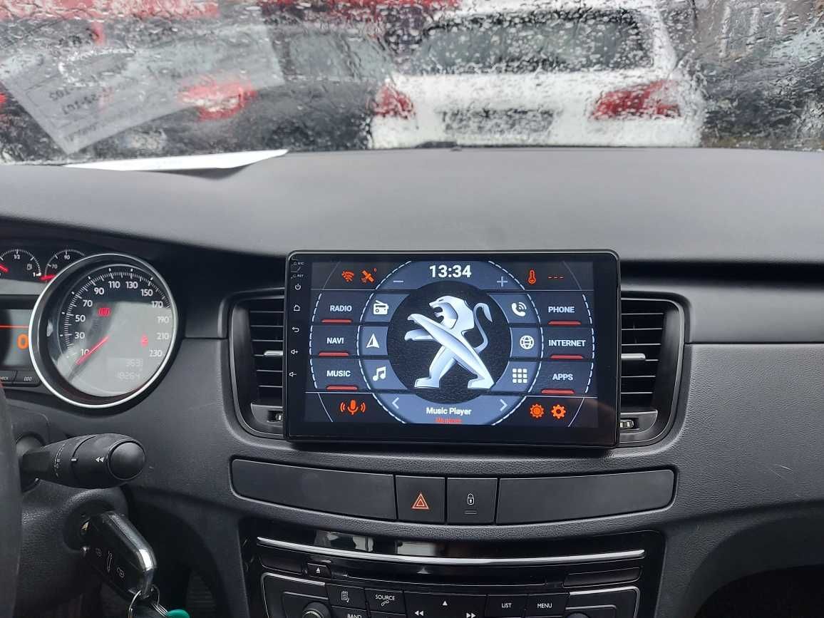 Rádio 2DIN 9" [4+32GB] • Peugeot 508 (De 2010 a 2018) • Android GPS