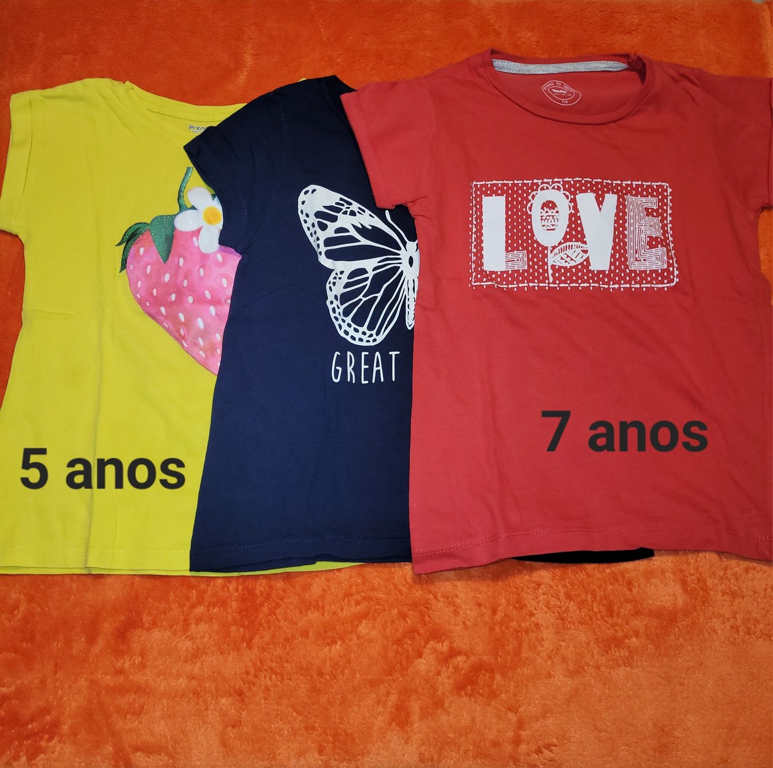 T-shirts para menina