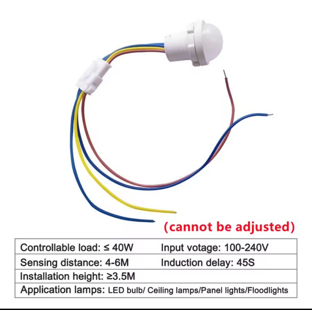 1 szt lampka Led światło na czujnik