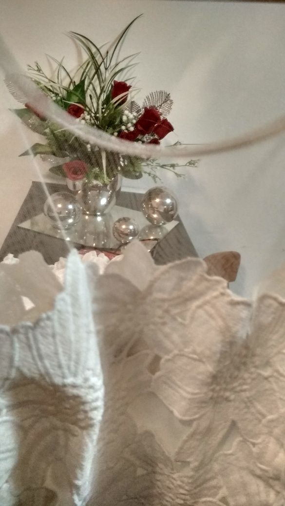 NOWA cudna koronkowa biała sukienka r. 40 ślub/komunia BONPRIX