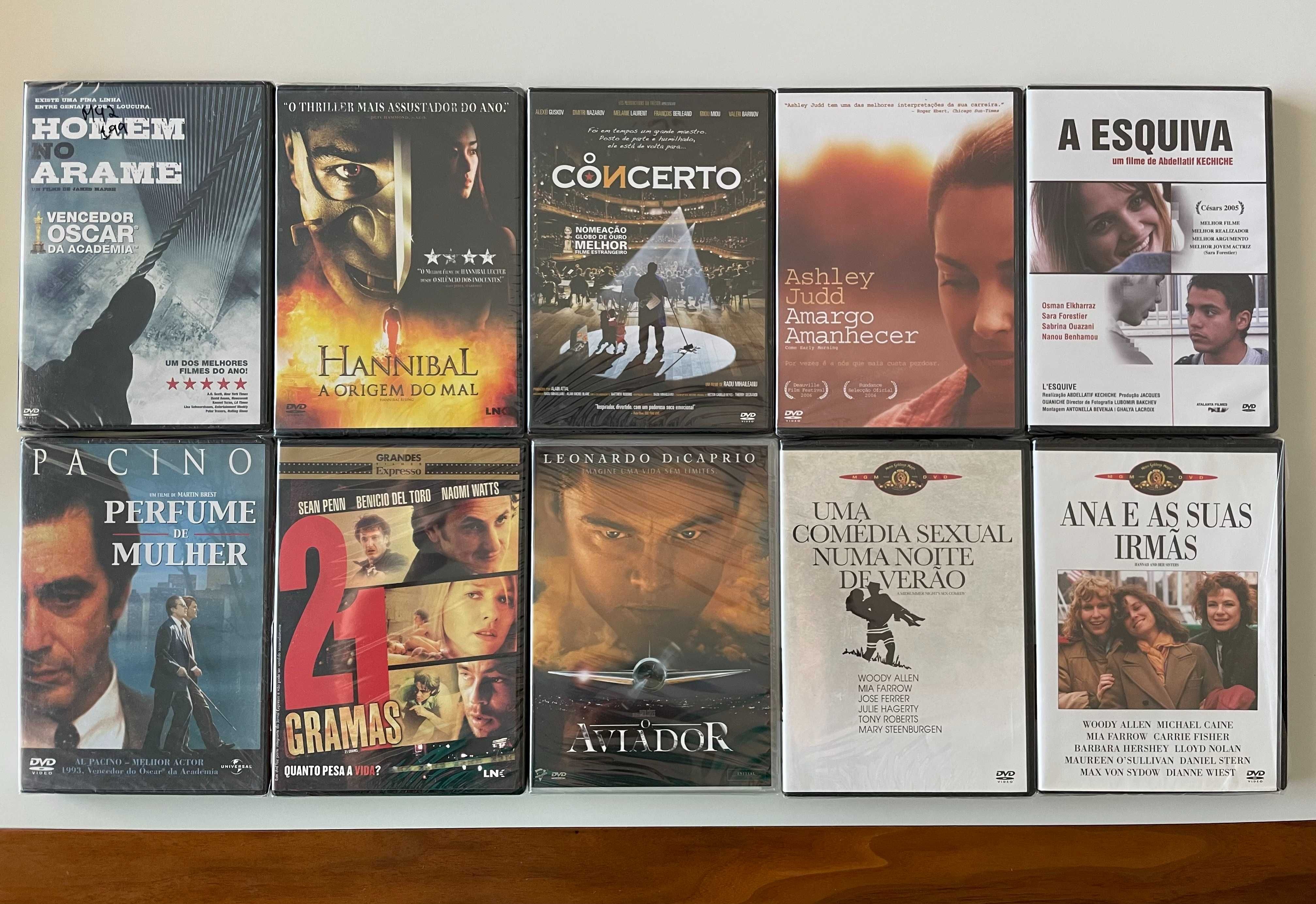 Vários DVD's novos selados