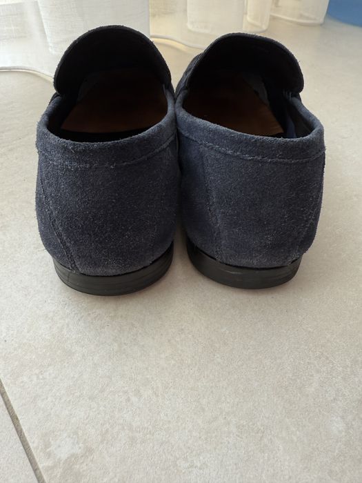 Мокасіни лофери чоловічі 42 розмір замша сині