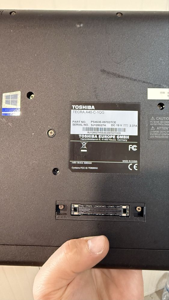 Portatil Toshiba 14” i5 6200U 12GB Ram SSD 256GB