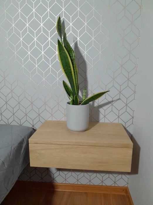 Dębowe półki , stoliki nocne wiszące