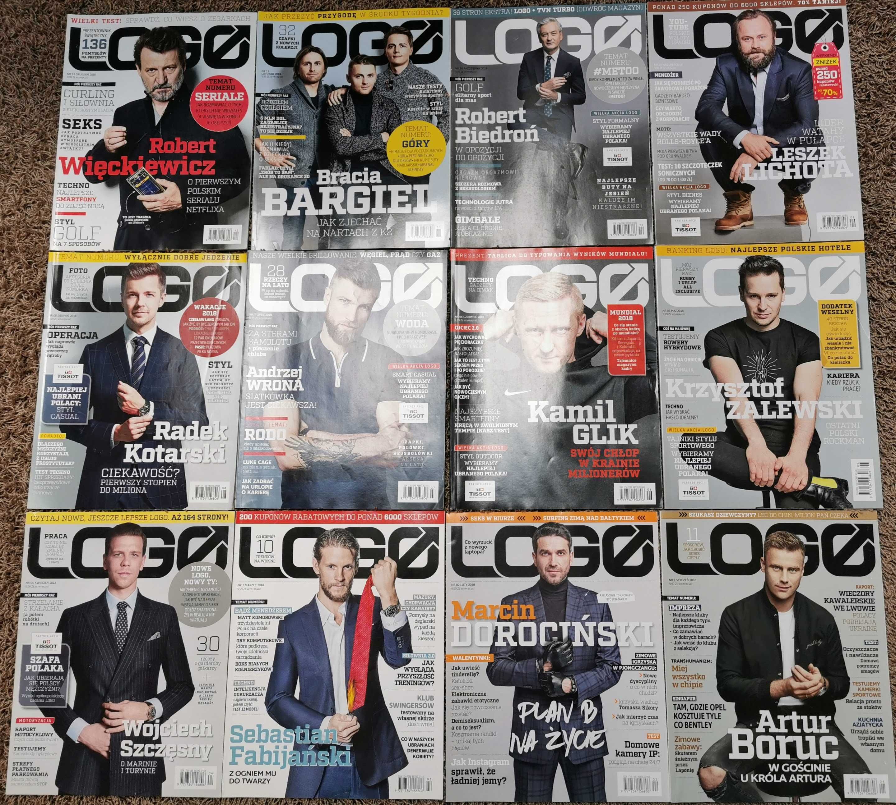 Magazyn miesięcznik LOGO pełny rocznik 2018