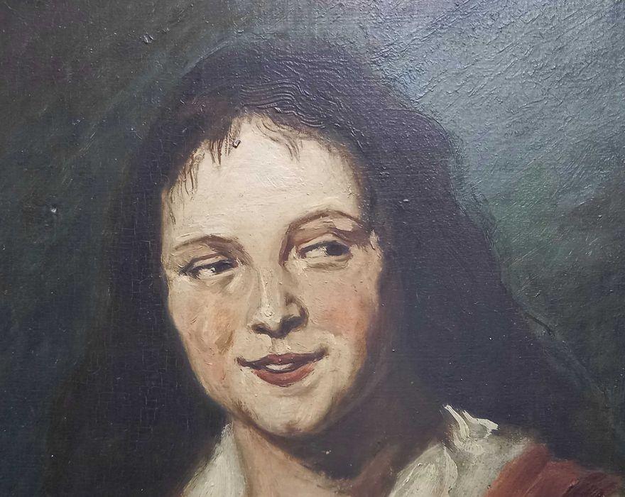 Cyganka, niesygnowana kopia barokowego portretu, XIX w.