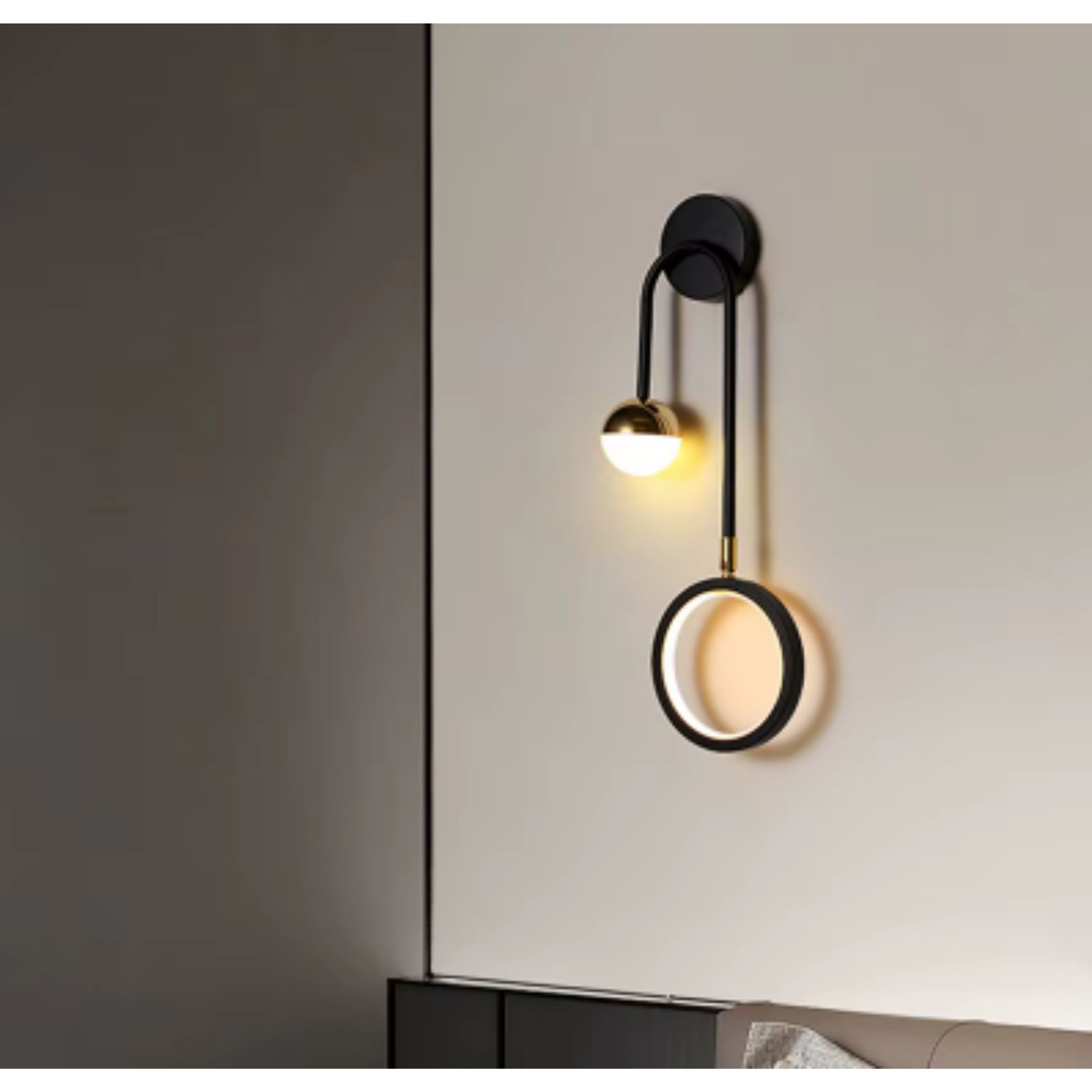 Kinkiet Led Ścienny Wewnętrzny Lampa Ścienna B.neutralna Do Salonu Łaz