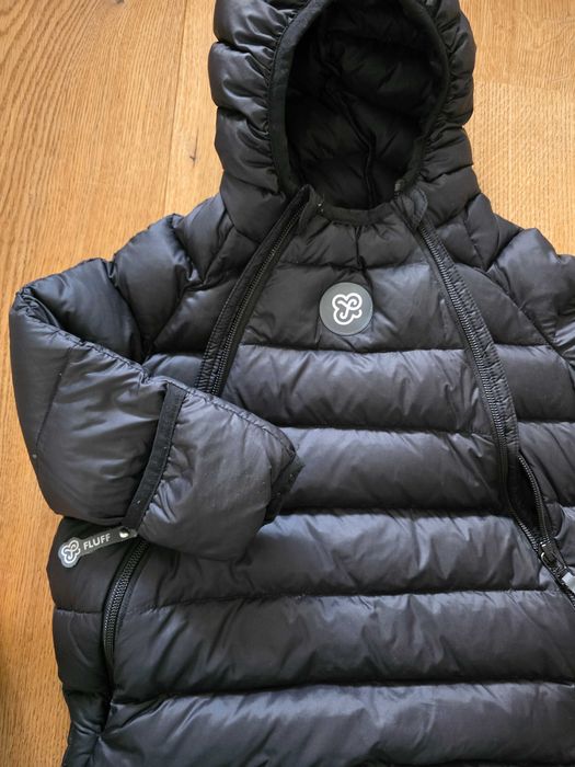 Fluff kombinezon puchowy 6-12 miesięcy czarny