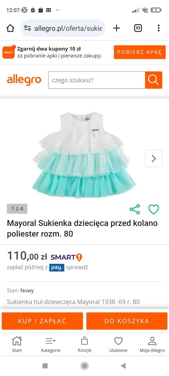 Mayoral sukienka wizytowa 86