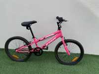 Bicicleta rosa criança 6-9 anos