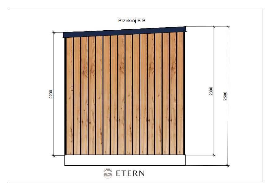 Nowoczesna sauna ogrodowa 220x220 – projekt, wykonanie - Katowice