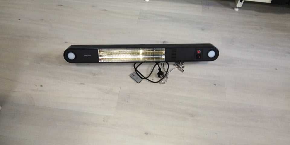 Grzejnik promiennikowy wiszący 2 x lampka LED metal 2000W pilot NOWY