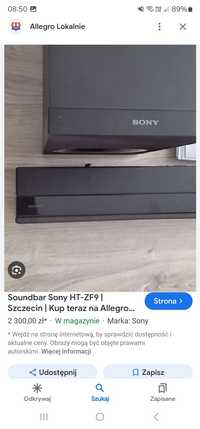 Soundbar Sony Ht Zf9
