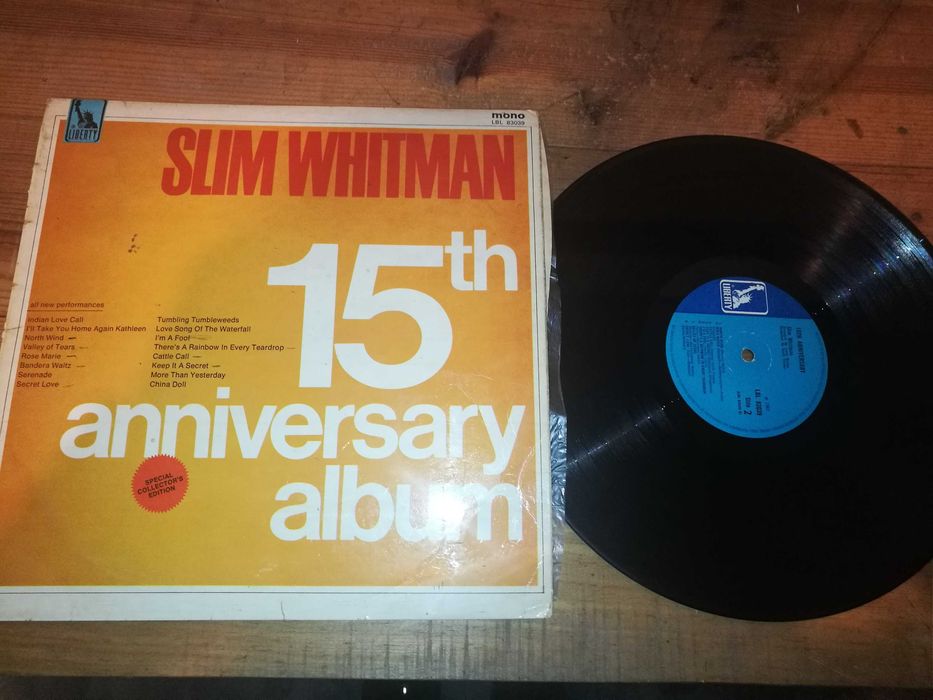 SLIM WHITMAN’S (Country Music) - 15TH Anniversary Album LP