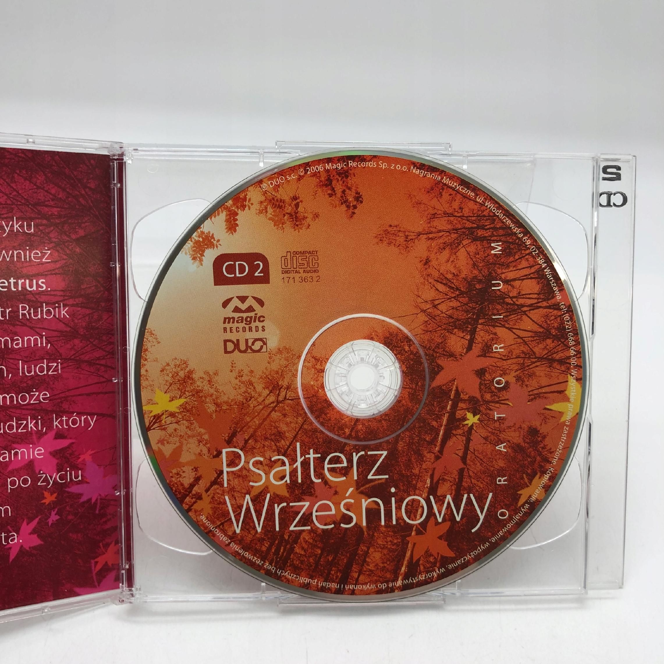cd - piotr rubik, zbigniew książek - psałterz wrześniowy 2006