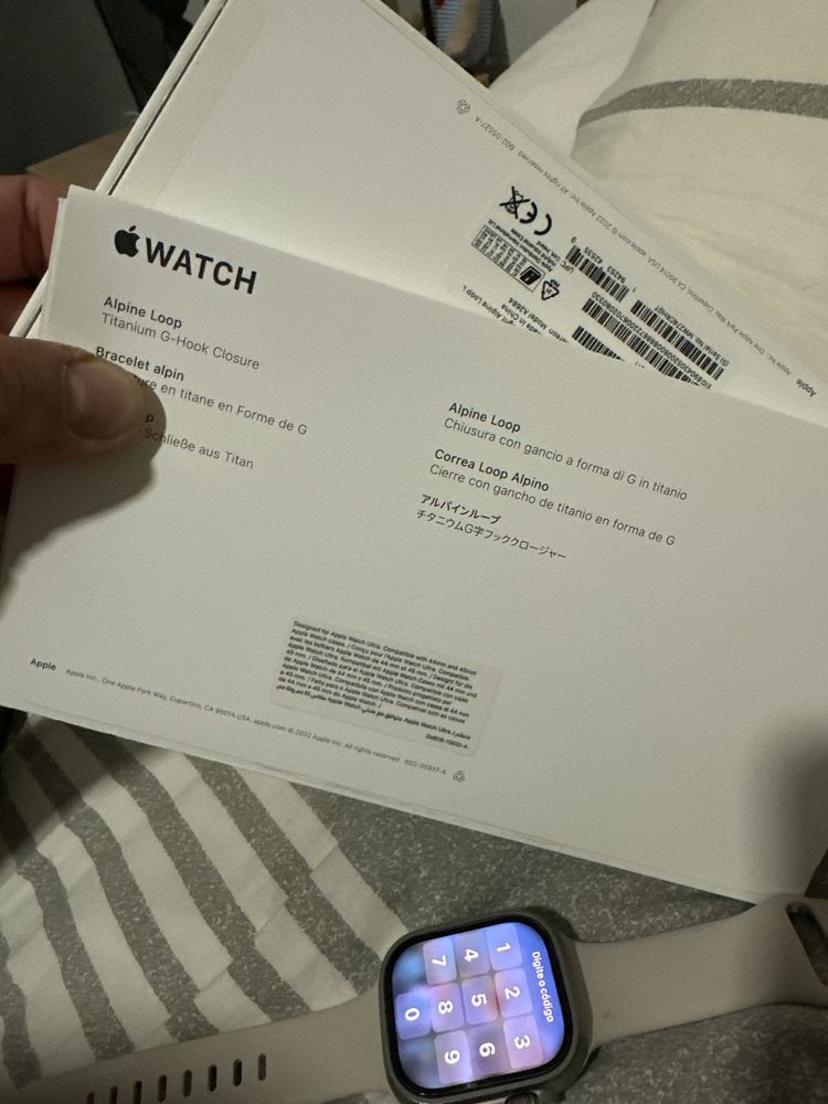 Relogio Apple Watch Ultra 2 GPS + Cellular 49mm Titânio Natural