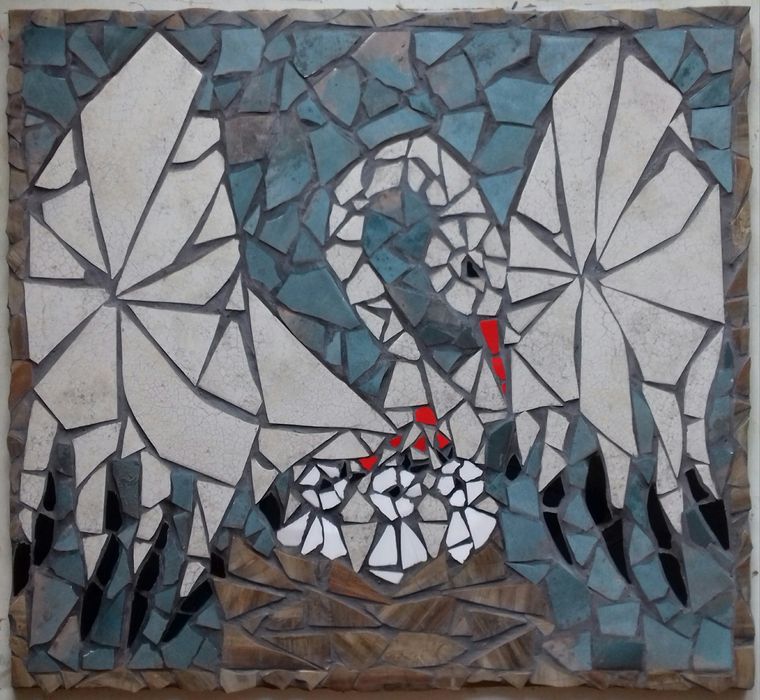 Мозаїчне пано "Лелека"