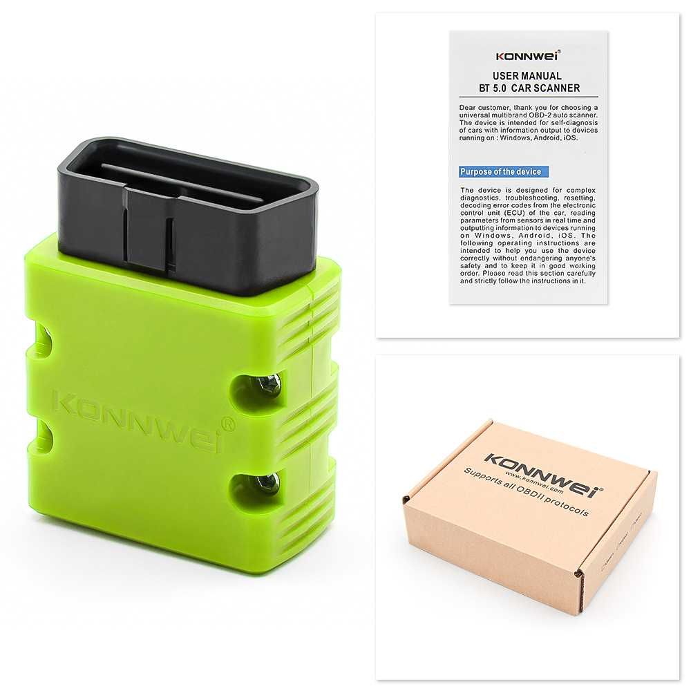 Interfejs diagnostyczny OBD KONNWEI KW902 Bluetooth 5.0 iPhone Android