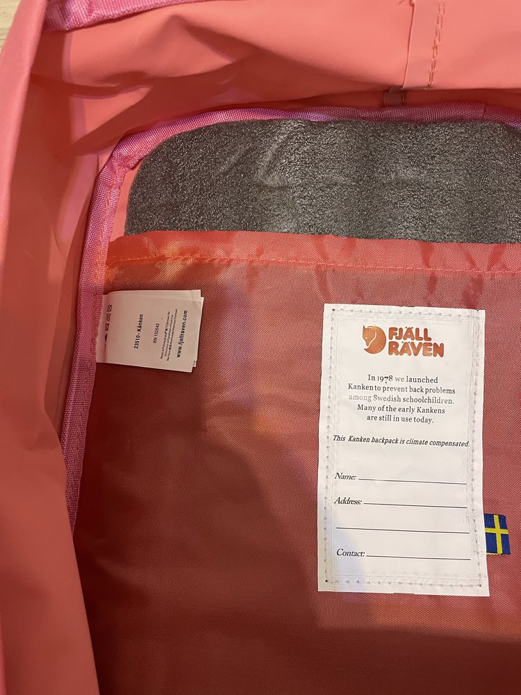 Fjallraven Kanken Classic 16L Pink- Nowy