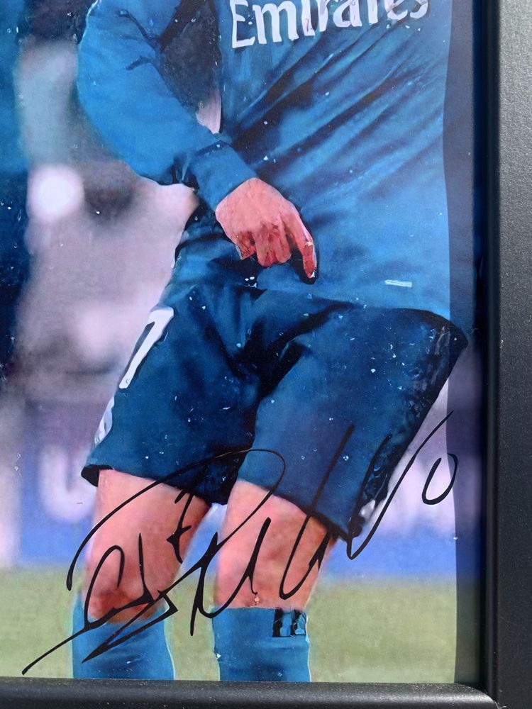 Quadro do iconico pontapé de bicicleta do CR7