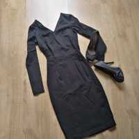 Czarna elegancka sukienka 36