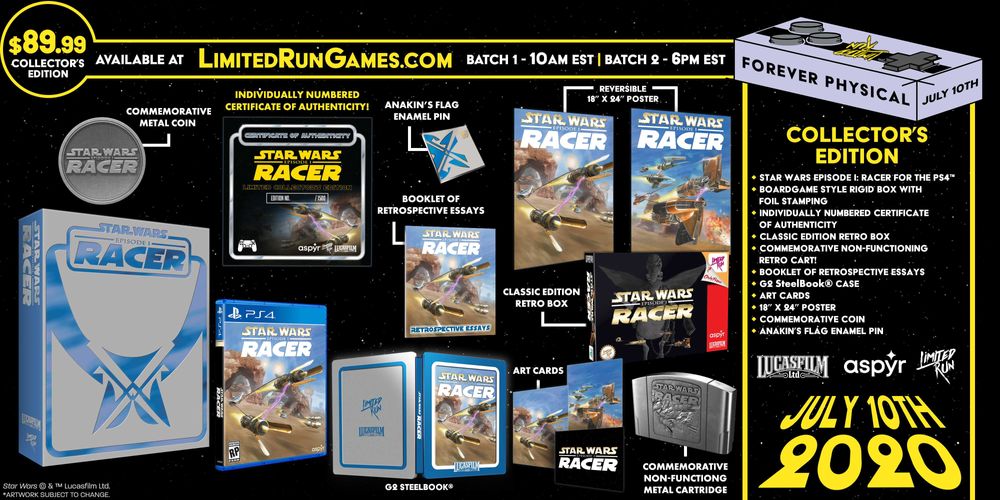 Jogo Star Wars - Episode 1 Racer PS4 - Limited Runn Games NOVO
