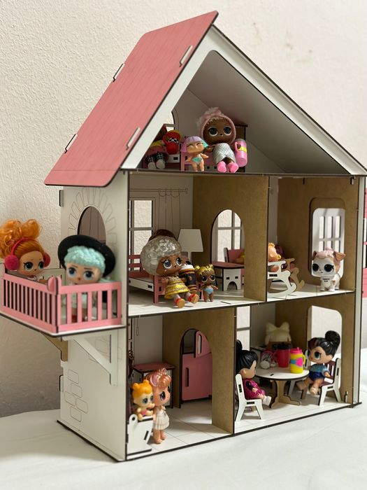 Дитячий будиночок для ляльки—НОВИЙ‼️ деревʼяний будиночок з меблями