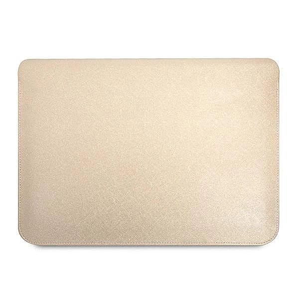 Pokrowiec Guess Saffiano Triangle Logo na laptopa 14'' - beżowy