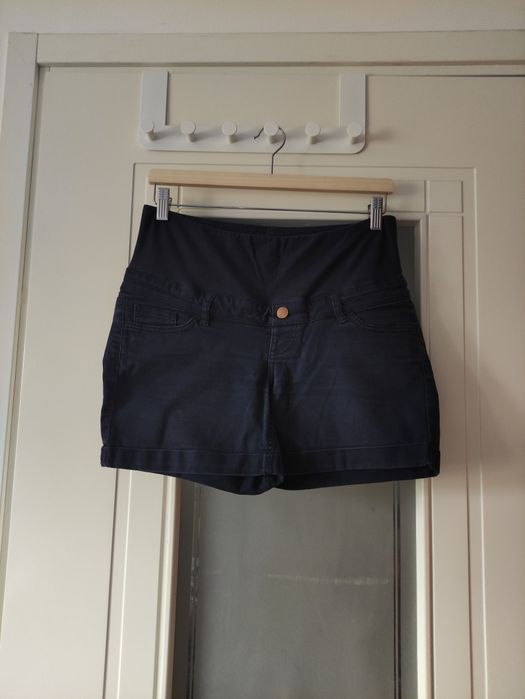 Ciążowe granatowe spodenki szorty H&M rozmiar 38