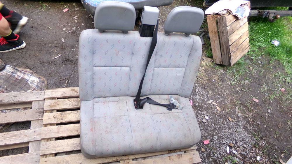 Lis55 Fotel podwójny siedzenie kamper bus kanapa "SZARY" wysyłka