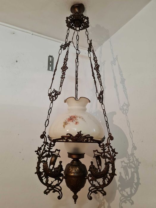 Okazała Lampa wisząca jak naftowa ŻYRANDOL