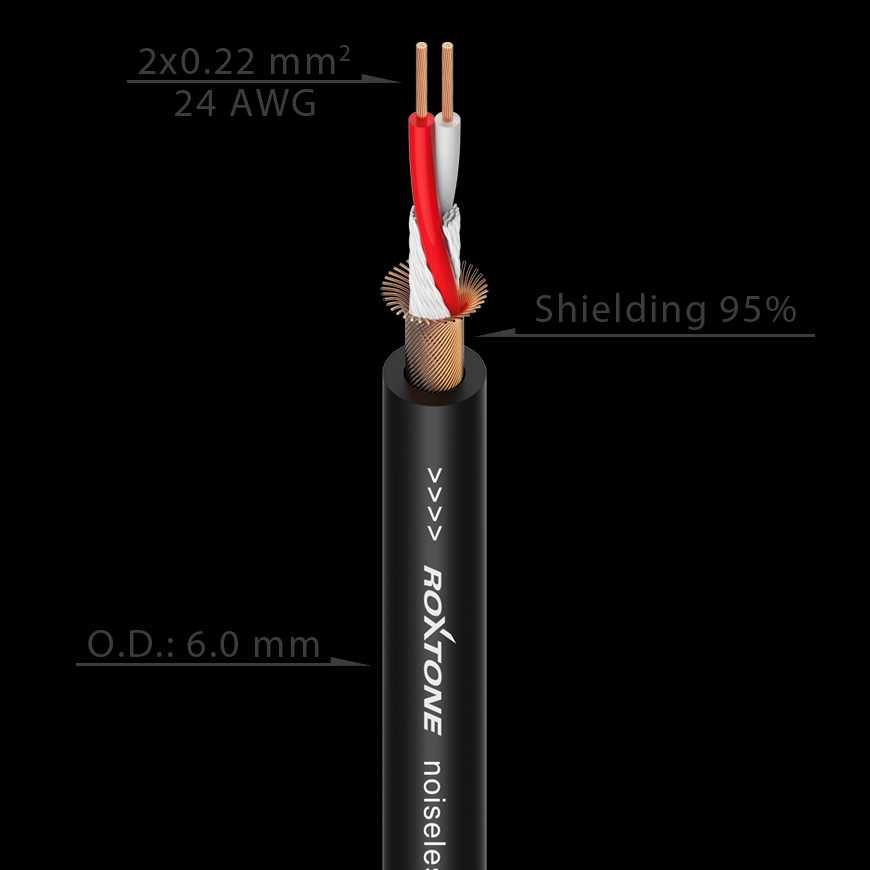Kabel mikrofonowy SMART Roxtone SMXJ210L3 3m