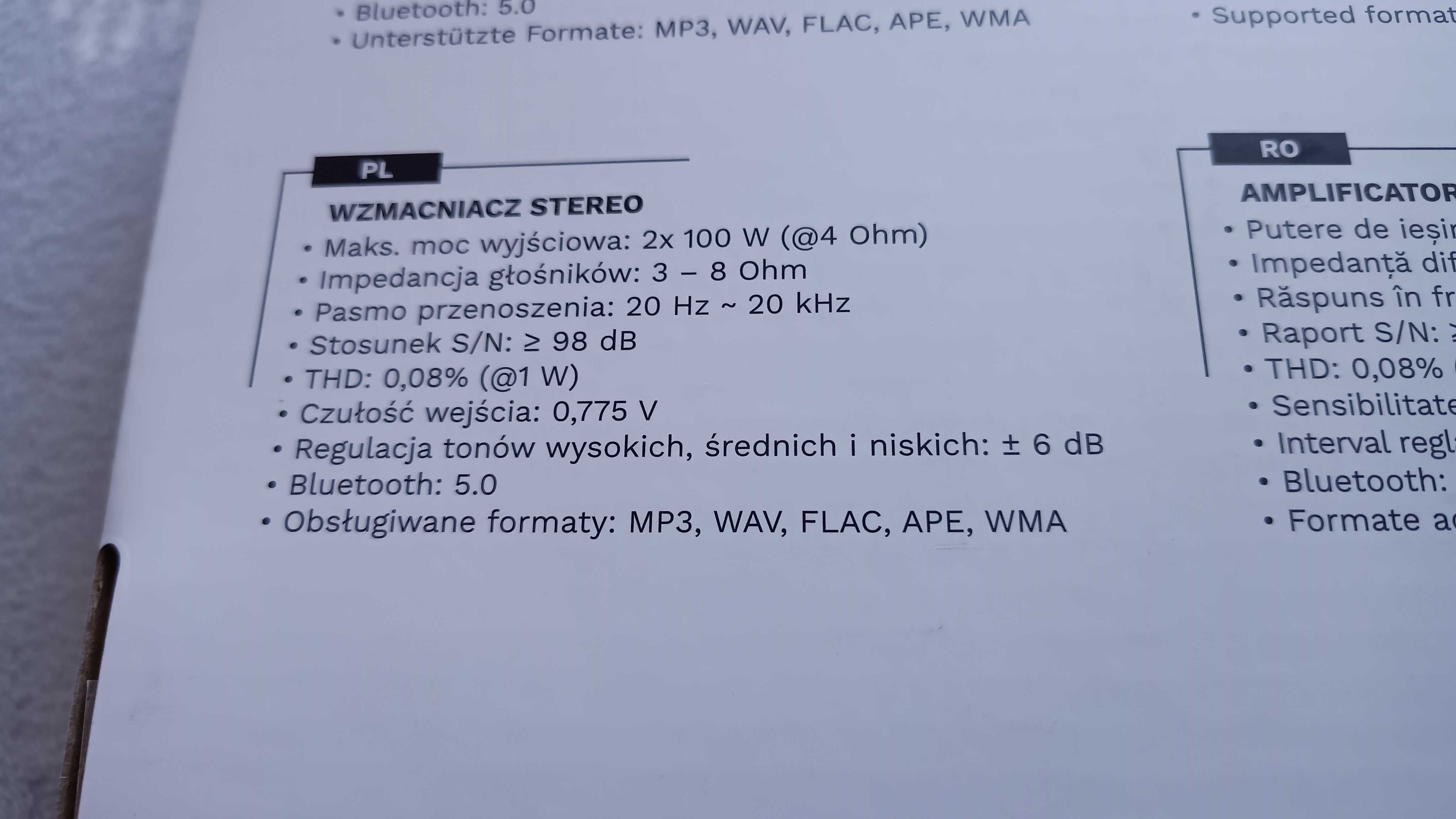 Sprzedam wzmacniacz Kruger&Matz A 20 Nowy