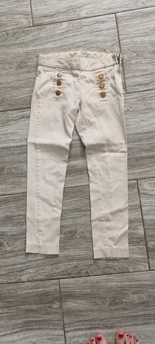 Zara r128 spodnie dla dziewczynki