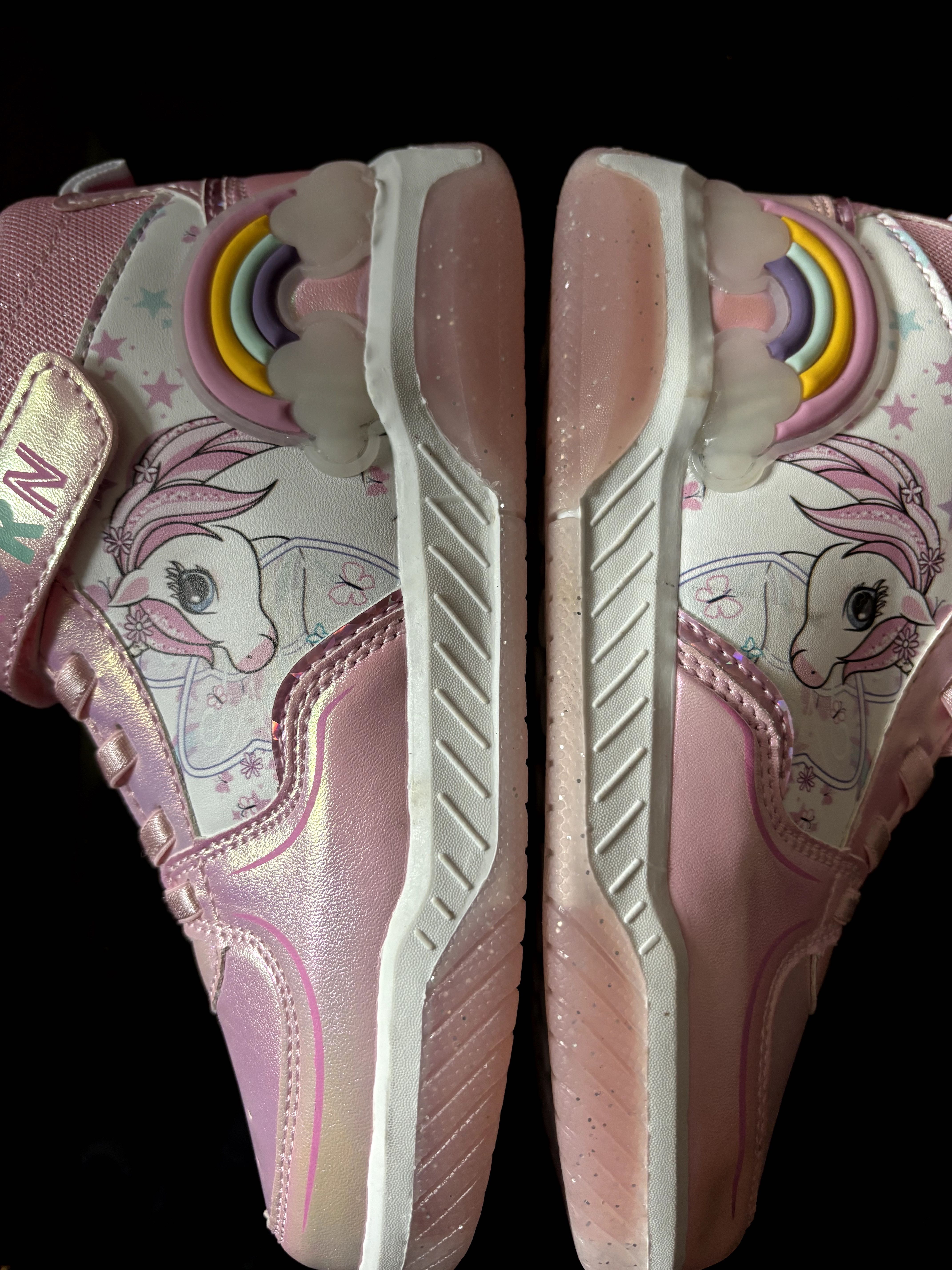 Unicorn, jednorożec, buty świecące podeszwa led, diody NOWE 30