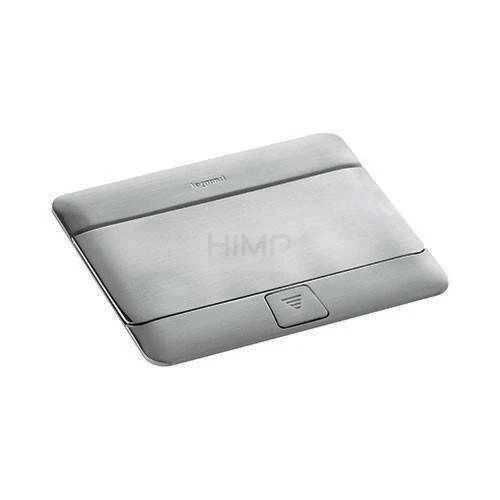 Minipuszka do blatów ALUMINIUM białe gniazda 2P+Z Legrand 054011