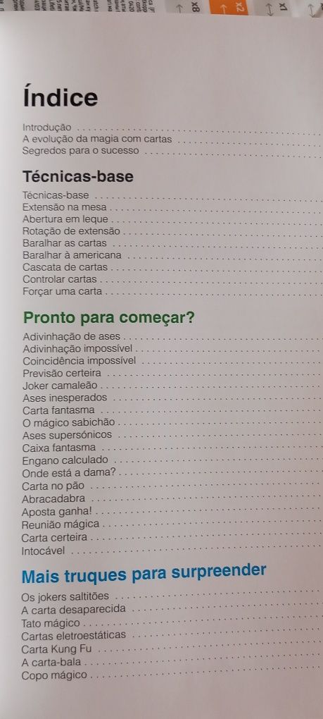 Livro truques com cartas