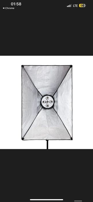 Софтбокс 60х90см.Prolighting (на 5 ламп Е27, + Стійка 2.2м)