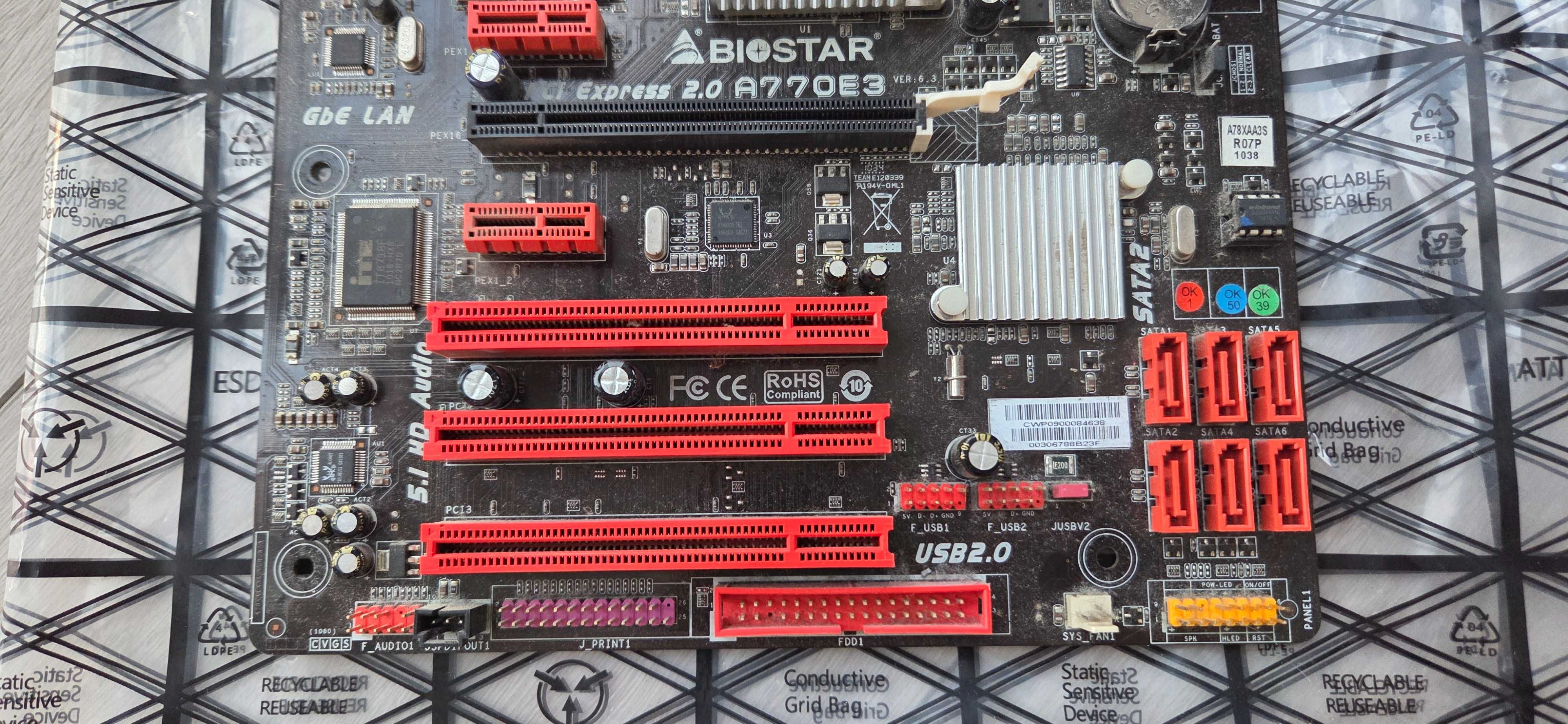 Комплект Phenom II x4 965 BE + Biostar A770E3 + 12 GB RAM