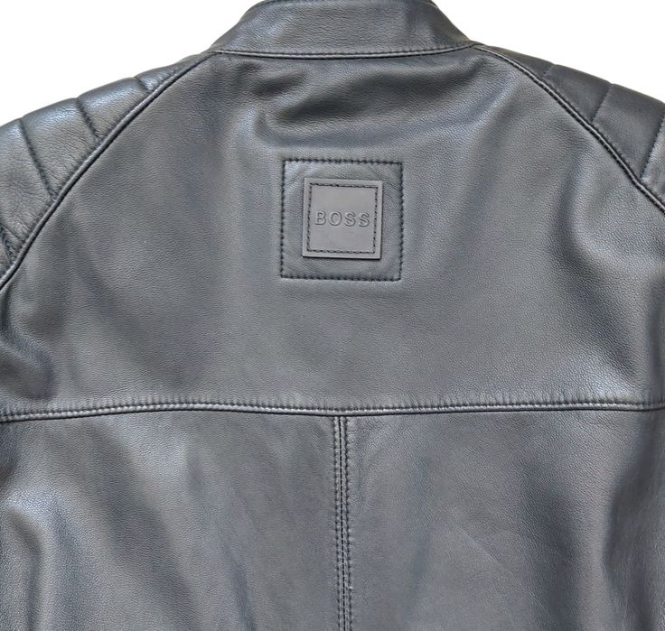 Hugo Boss nowa kurtka skórzana męska r. S/46