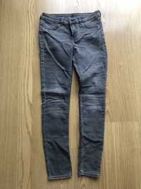 Spodnie jeansowe szare 36 h&m