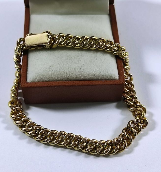 Solidna złota BRANSOLETA pr. 585 dł. 20cm Lombard Lubawa